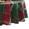 Threadmade Home Merry and Festive Jacquard Tablecloth, Multicolor - 70"W x 70"L Round